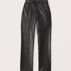 Sleek Black Leather Pants